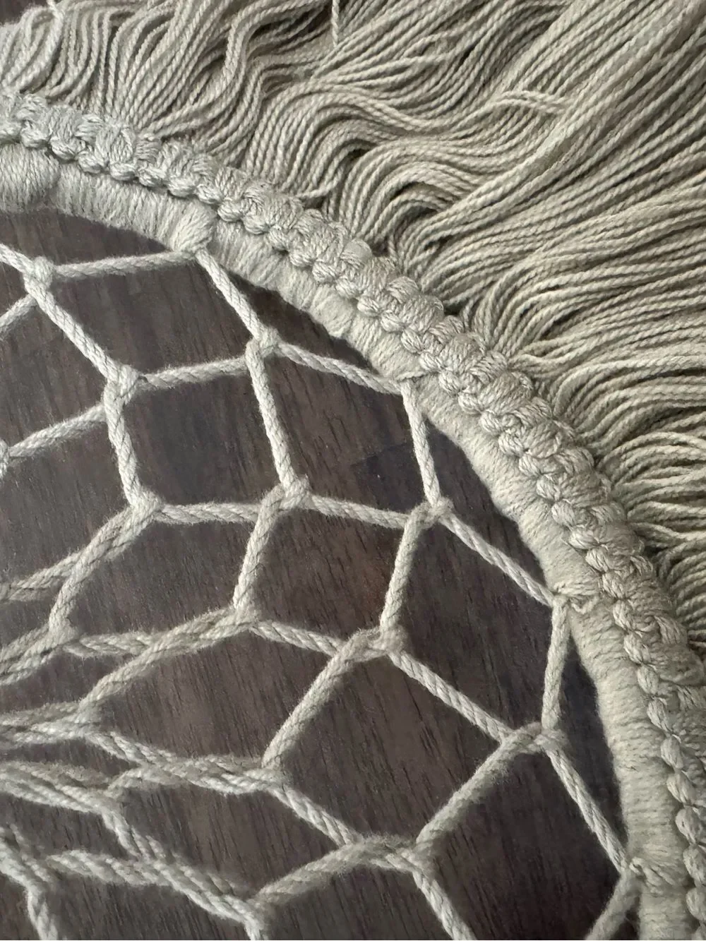Boho Macrame Sage Green Dreamcatcher Wall Hanging Decor